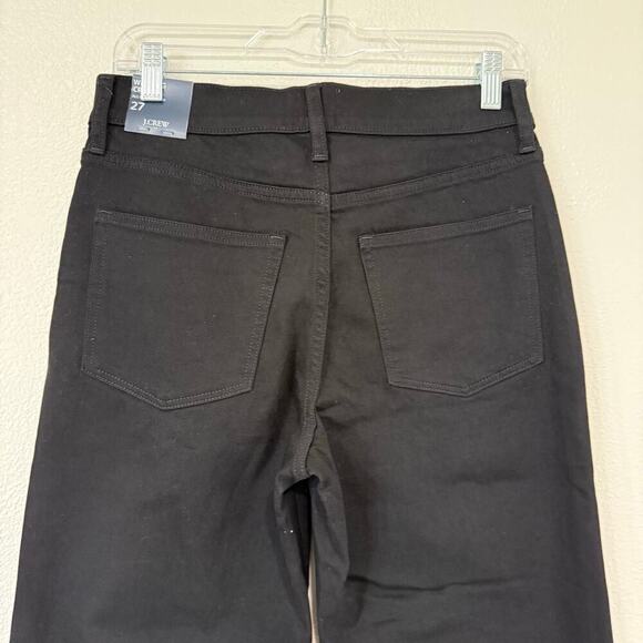 NWT J.Crew Cropped Wide Leg Black Jean in All Day Stretch CB371 Size 27 - Picture 6 of 6